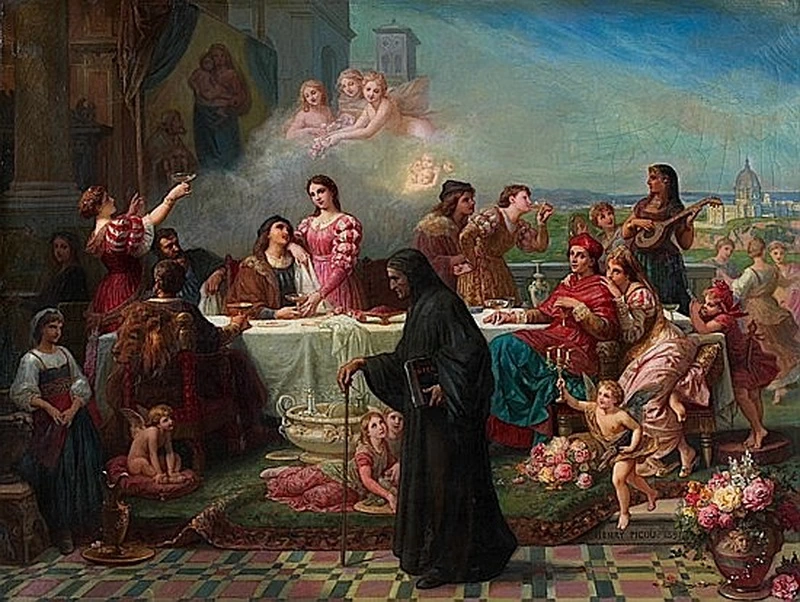 Scena tratta dalla Divina Commedia